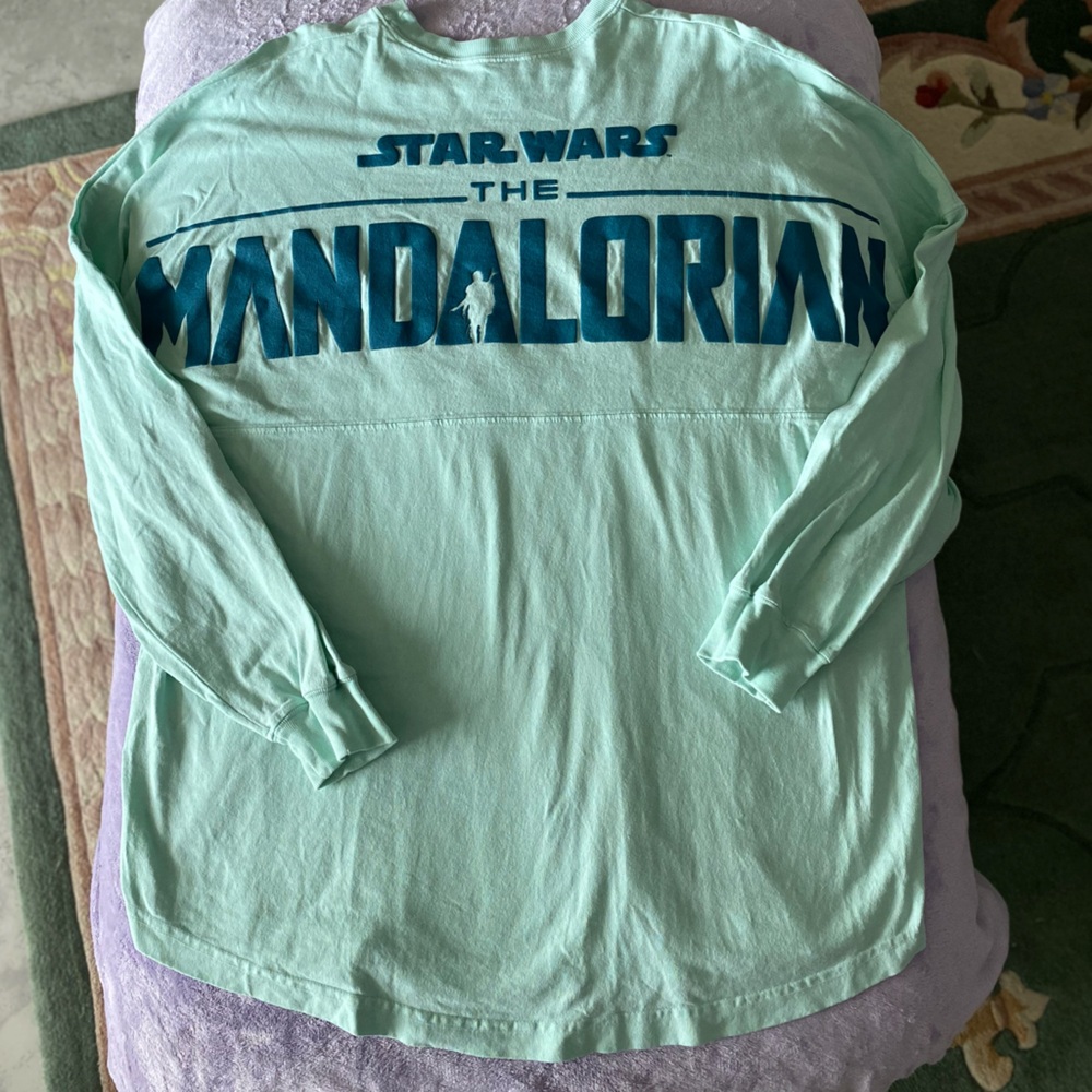Disney Parks Star Wars Spirit Jersey The Mandalorian Grogu Seafoam Large